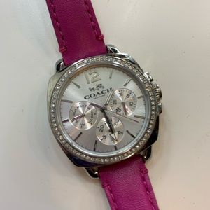 Pink coach watch